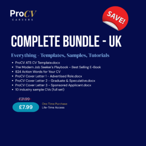 ProCV Complete Bundle 2026 - Everything You Need to Land Your Next UK Job